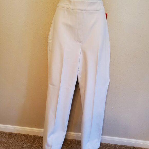 Spanx Classic White Silver. Linings Slim Strait Pants Size L/12. - Picture 2 of 12